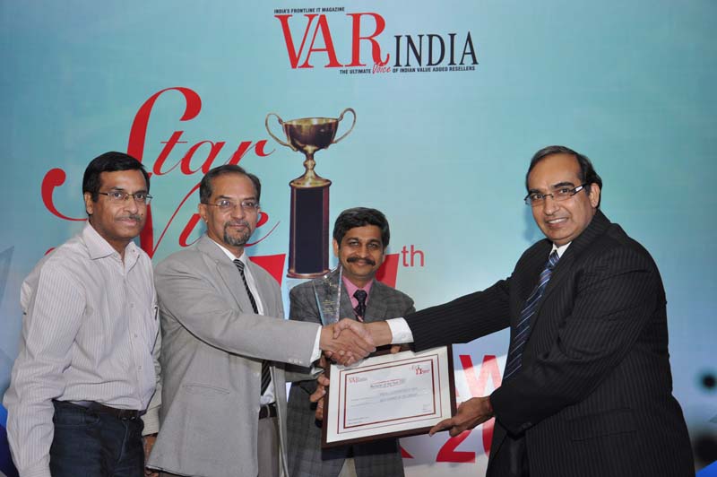 Mr. Vipin Tyagi,Director-C Dot giving away award to RAILTEL